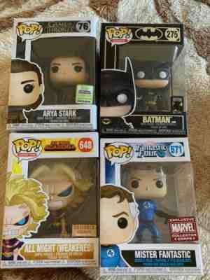 Funko Pop Lot Of 4