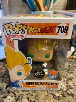 Funko PoP! Dragon Ball Z Super Saiyan 2 Vegeta Chase #709 GITD PX Glow