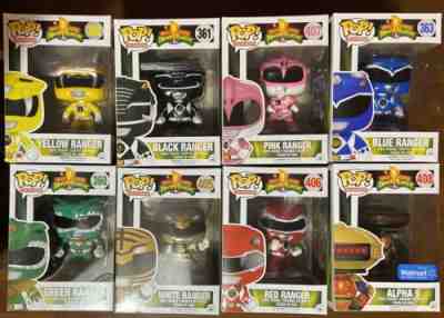 mighty morphin power rangers Funko Pop Lot Of 9 Goldar Alpha 5 Vinyl Figures