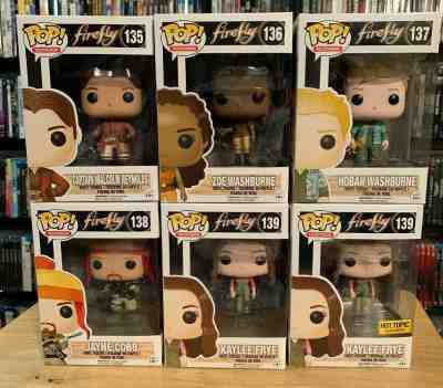 Firefly FunkoPop Captain Malcolm #135 Zoe #136 Hoban #137 Jayne #138 Kaylee #139