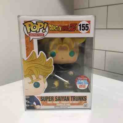 Funko POP Dragon Ball Z 155 Super Saiyan Trunks 2016 NYCC Exclusive in Protector