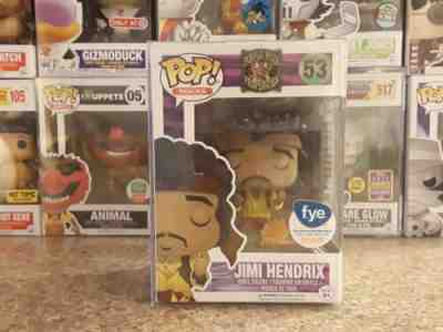 Funko Pop! Jimi Hendrix burning guitar FYE Exclusive #53 W/Protector