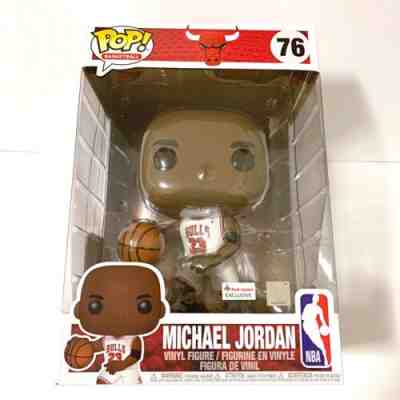 Michael Jordan 10 in Funko Pop Footlocker Basketball Exclusive #76 White Jersey