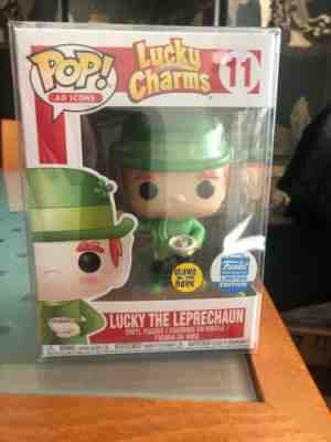 Funko POP! AD ICONS Lucky the Leprechaun Charms Glow IN THE DARK Funko Shop EXC