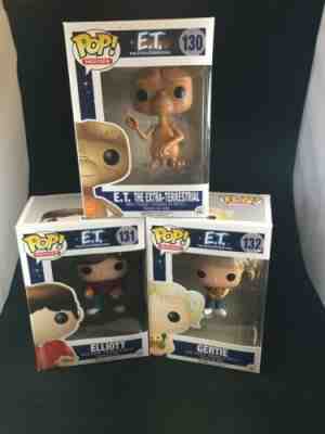 E.T. Funko Pop Set, E T Elliott Gertie NBO Some Boxes Have Dents Or Wrinkles