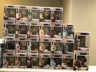 Lord Of The Rings LOTR Funko Pop Lot Elrond Aragorn Chase Exclusive In Protector