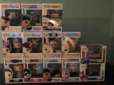 Lot Of 13 Disney Funko Pop Vinyl Figures