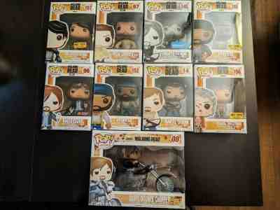 Funko POP Walking Dead Lot of 9 (Exclusives)