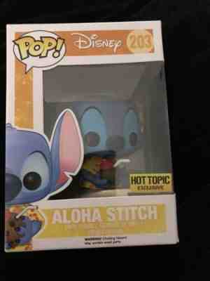 Funko POP: Aloha Stitch #203 Pop Vinyl Pop Disney *HT Excl *FREE SHIPPING!