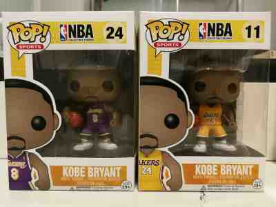 Kobe Bryant Funko Pop Authentic Set Exclusive Jersey #8 & Vaulted Jersey #24