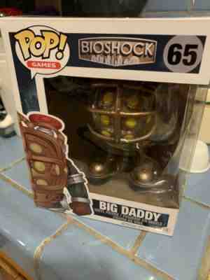 Funko Pop Bioshock Big Daddy 6 Inch Rare #65 Vaulted