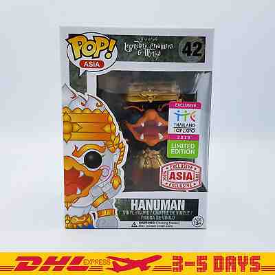 FUNKO Pop Thailand TTE2018 Black Gold Hanuman LE700 + Pop Protector DHL Express 