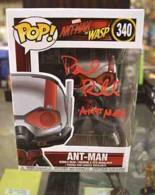 MARVEL ANT-MAN FUNKO POP! (#340) SIGNED BY PAUL RUDD w/ JSA COA (AVENGERS)