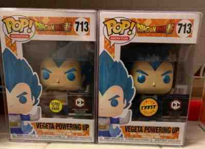 Vegeta Powering Up Funko POP Chase Metallic DBZ #713 Chalice Collectibles MINT