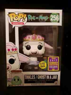 Funko Pop Rick & Morty TINKLES & GHOST IN A JAR 2017 SDCC Exclusive GitD VAULTED