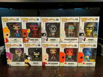 Funko Pop! Futurama set Fry Leela Bender Zoidberg Professor Zapp Robot Devil