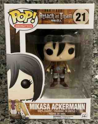 FUNKO POP! ANIMATION #21 ATTACK ON TITAN MIKASA ACKERMANN VAULTED VINYL FIGURE