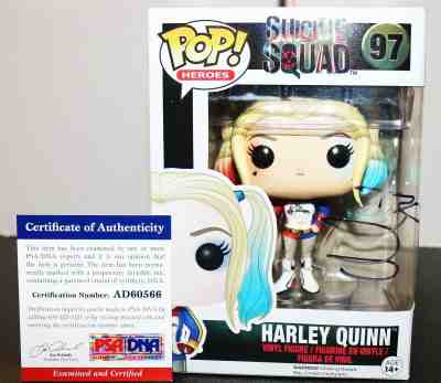 Margot Robbie Autographed Harley Quinn Signed Suicide Squad Funko Pop PSA JSA