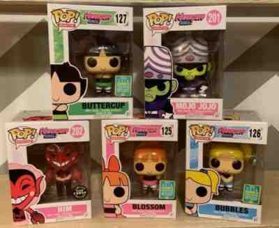 Powerpuff Girls Funko Lot - Buttercup Bubbles Blossom Him CHASE Mojo Jojo