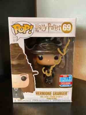 Funko Pop! Harry Potter Hermione Granger Sorting Hat #69 Signed By Emma Watson