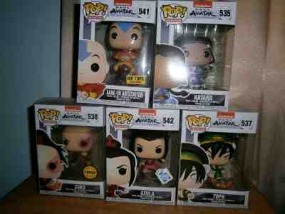 Funko Avatar the Last Airbender pop lot- Chase Zuko, Rare Azula, HT Exclusive Aa