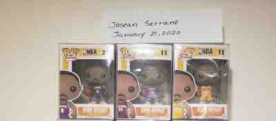 Kobe Bryant Funko Pop Set Of 3