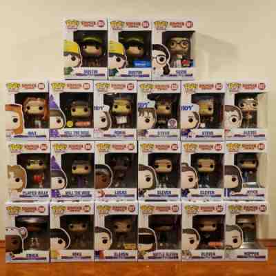 Lot of 21 Stranger Things Season 3 Funko Pop Vinyl Figures