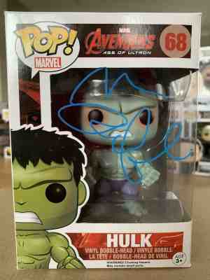 MARK RUFFALO Signed Funko Pop! Marvel Hulk (Avengers Ultron) (Savage) #68