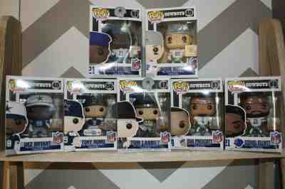 Funco Pop Dallas Cowboys lot  Romo Landry Witten Dez & more