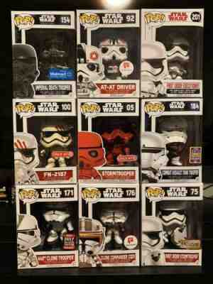 Star Wars Funko Lot Exclusive Clone Commander Cody, 442nd Clone Trooper, FN-2187