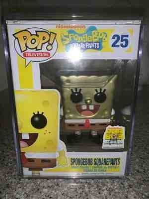 2013 FUNKO POP SPONGEBOB METALLIC TV CARTOONS SHELLABRATION SUPER RARE L@@K NICK