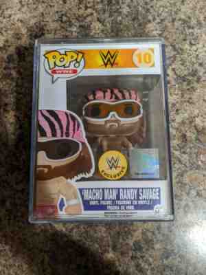 Funko Pop! WWE Macho Man Randy Savage (Pink Trunks) #10 WWE Rare With Pop Stacks