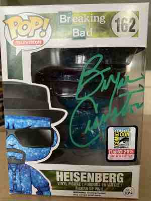 BRYAN CRANSTON Signed Funko Pop! Heisenberg (Blue Crystal) Breaking Bad #162