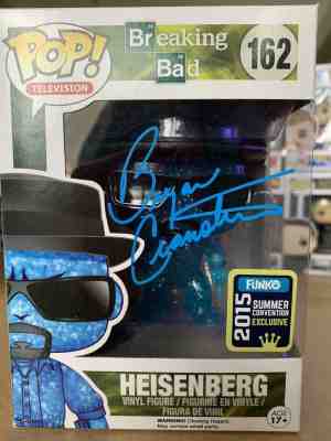 BRYAN CRANSTON Signed Funko Pop! Television Heisenberg (Blue Crystal) #162