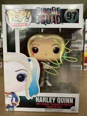 MARGOT ROBBIE Signed Funko Pop! Heroes Harley Quinn (Suicide Squad) #97