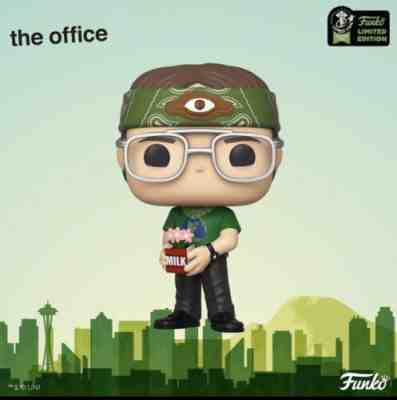 Funko Pop! 2020 ECCC OFFICIAL CON STICKER The Office Dwight Schrute Recyclops 