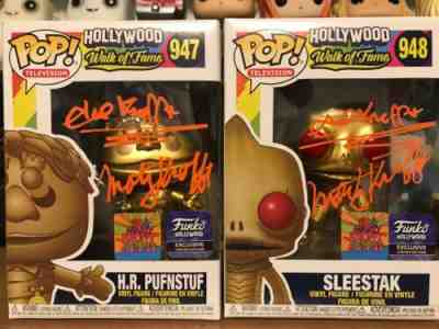 Funko Sid Marty Krofft PufnStuf Gold Sleestak Hollywood LE1000 SIGNED FAME WALK