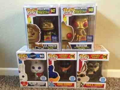 HR Pufnstuf Funko Pop Sleestak Wile E Coyote Road Runner Walk Of Fame Heart Lot