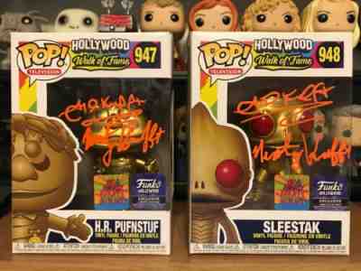 Funko Sid Marty Krofft PufnStuf Gold Sleestak Hollywood LE1000 SIGNED FAME WALK