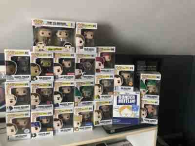 Funko Pop -  The Office - ENTIRE Collection - Prison Mike! 3 Hole Punch Jim!