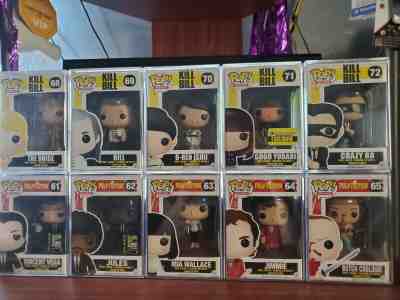 FunkoPop Kill Bill/ Pulp Fiction Tarantino Exclusive Set w/ Hard Protectors