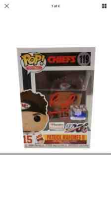 Patrick Mahomes Autographed Signed Funko Pop Figure #119 Chiefs