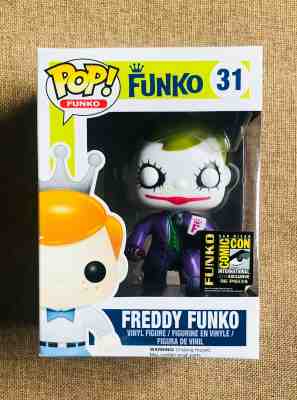 FUNKO FREDDY THE DARK KNIGHT JOKER pop vinyl #31 SDCC 2014 LE 96 EXCLUSIVE 