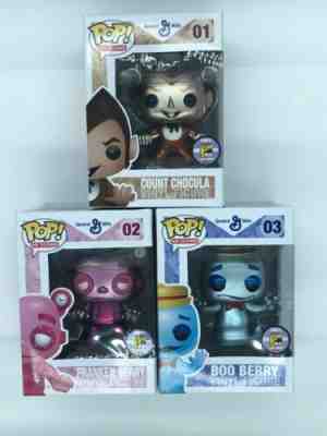 Funko Pop! Ad Icons Metallic Trio 2011 SDCC LE 480!