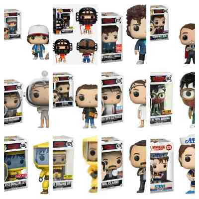 Funko Pop Stranger Things Lot Exclusives- Eleven, Steve, Dustin, Convention, Bob