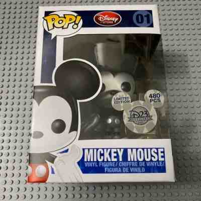 Funko Pop! Rare Disney Metallic Mickey Mouse #01 (2011) D23 Exclusive LE 480 pcs