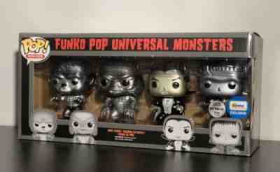 Funko Pop Universal Monsters Metallic 4-pack Gemini Collectibles Exclusive LE300