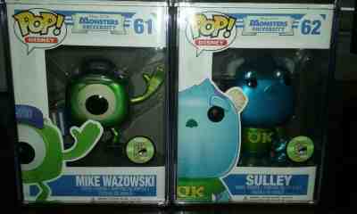 FUNKO POP! DISNEY MONSTERS UNIVERSITY MIKE WAZOWSKI AND SULLEY 2013 SDCC FIGURES