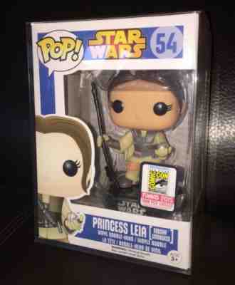 SDCC 2015 Funko Pop! STAR WARS BOUSHH PRINCESS LEIA UNMASKED VINYL LE 1008 RARE 