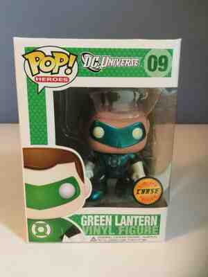 DC UNIVERSE RARE! Green lantern #09 Metallic Vaulted Funko pop Nice!